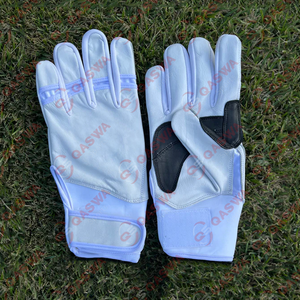 Conception personnalisée Gants de frappeur de baseball en cuir de vachette antidérapant Jeune adulte Gants de frappeur de baseball légers unisexes - Product Image 2