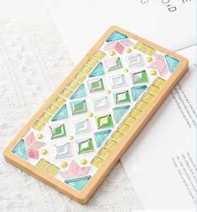 Natural <b>Wood</b> <b>Slice</b> Coaster, Round or Square Cup Mat, Solid <b>Wood</b> Drink Holder, Tea and Coffee Cup Tray, - Product Image 5