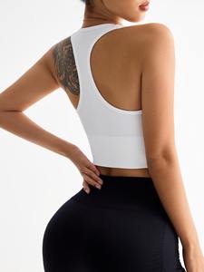 Soutien-gorge de sport à fort impact pour femmes, entraînement, nylon, élasthanne, soutien élevé, yoga, fitness, col en V - Product Image 3