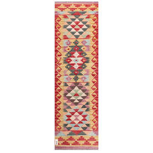 Alfombra Kilim de Maimana, Afganistán, 199 x 60 cm, Alfombras y Juegos de Alfombras - Product Image 1