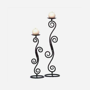 Bougeoirs Vintage en fil métallique, 2 pièces - Product Image 2