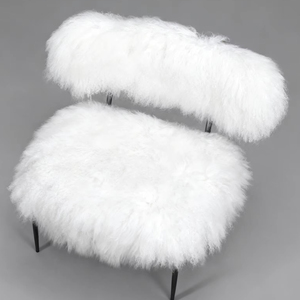 เก้าอี้หนังแกะเทียมคุณภาพสูงทันสมัยเก้าอี้พักผ่อนทำจากกำมะหยี่เป็นมิตรกับสิ่งแวดล้อมประหยัดพื้นที่ยิมห้องนั่งเล่นห้องรับประทานอาหารห้องนอน - Product Image 1