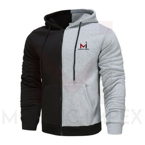 Mosaic Impex alta calidad gris oscuro y Rosa contraste ropa casual con capucha peso pesado y cálido sudaderas con capucha de gran tamaño para hombres - Product Image 6