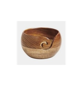 Modern Wooden Serving Bowl with Handle for Fruit Salad Vegetables & Nuts-Party Use Low Price Food Serving Bowl - Product Image 6