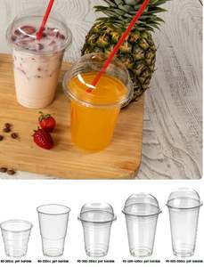 HoReCa ถ้วยพลาสติกทำนมปั่น,แก้วใช้ในบ้านขนาด450cc 16ออนซ์95มม. - Product Image 6