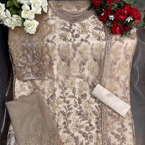 2025 nouveautés femmes robes de soie mariage ou décontracté pakistanais indien fête porter avec toutes les tailles et conceptions disponibles - Product Image 6