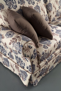 Sofá de Tela Floral de Lujo, Estilo Campestre Clásico, Sofá de 2 Plazas para Sala de Estar con Falda y Almohadas - Product Image 2