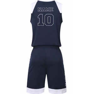 Vente flash Nouveau design Ensemble de maillot de basket-ball Logo personnalisé 100% polyester Unisexe Adulte Respirant Direct usine Meilleure qualité - Product Image 6