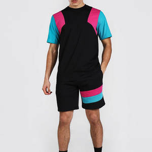 Conjunto de camiseta y pantalones cortos de alta calidad personalizados precios al por mayor Conjunto de camiseta y pantalones cortos de moda de verano para hombre - Product Image 1