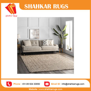 Meilleure vente de tapis moderne en jute et denim à rayures à prix économique pour la cuisine et le salon - Product Image 4