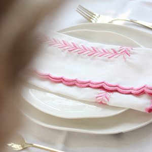 แผ่นรองจานผ้าฝ้าย,ที่รองจานพร้อมผ้าเช็ดปาก - Product Image 4