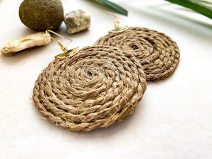 ต่างหูหวายสไตล์คลาสสิกแบบโบฮีเมียนเครื่องประดับน่ารักสำหรับผู้หญิงและเด็กผู้หญิงสำหรับปาร์ตี้ฮาโลวีนคริสต์มาส - Product Image 3