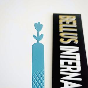 Pinzas de pestañas con punta de fibra de diseño floral, pinzas finas y rectas para botas delgadas, herramienta de extensión de pestañas de acero japonés con logotipo personalizado - Product Image 3