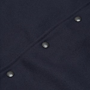 Biểu Tượng Tùy Chỉnh Chất Lượng Cao Người Đàn Ông Của Varsity Áo Khoác Cổ Điển Phù Hợp Với Màu Đen Melton Len Da Tay Áo Cao Đẳng Phong Cách Màu Đen Trần truồng Da Bò - Product Image 3