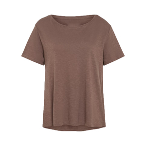 Nouveau T-shirt personnalisé pour femme, col rond, manches courtes, uni, anti-plis, écologique, respirant, en molleton biologique 280g - Product Image 1