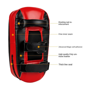 Boucliers de coup de pied sportifs de marque de distributeur personnalisés incurvés grands boucliers de frappe de boxe thaïlandaise Taekwondo MMA Kickboxing - Product Image 2