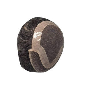 Peluca de Cabello Humano Taz Hair BD, Ondulado, Prótesis Capilar, 100% Cabello Remy Chino, con Frente de Encaje y Base Mono - Product Image 2