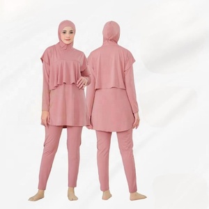 Vêtements de sport islamiques pour femmes, ensemble deux pièces, sweat-shirt et legging, tissu extensible respirant, fabricant OEM ODM - Product Image 3