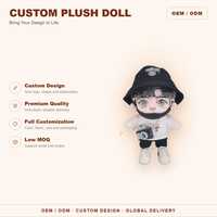Poupée en peluche Kpop personnalisée CE CPC, jouet en peluche super doux sur pied, 5cm à 40cm, fabrication OEM ODM, vente en gros en usine