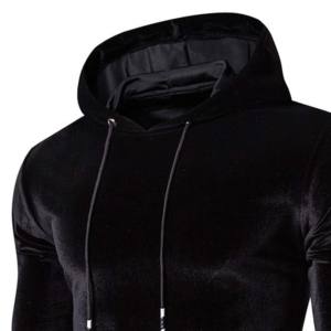 Sudadera con Capucha Extra Grande para Hombre, 100% Algodón, con Cierre Completo, Forro Polar Térmico, Diseño Bordado, Tinte Liso - Product Image 6