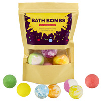 Aangepaste Private Label Nep Holo Bad Bom Organische Gemengde Kleur Bubble Kids Bad Bommen Met Speelgoed Binnen