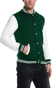 Custom Wholesale Print Logo Blank Plain Polyester Boys Bomber Baseball Varsity <b>Jacket</b> for Men - Product Image 6