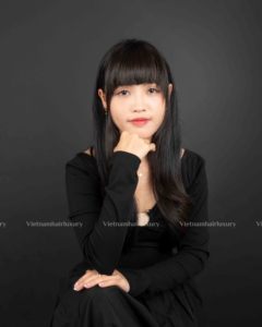 Extensions de cheveux humains vietnamiens en gros, couleur naturelle, sans nœuds ni perte, perruques ondulées à franges, provenant de plusieurs donneurs - Product Image 5