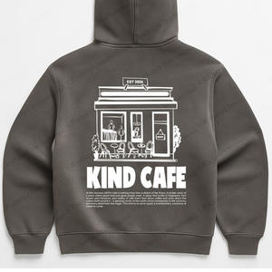 เสื้อฮู้ดดี้แบบสั่งทำพิเศษ ล้างสีแบบแอซิดวอช ผ้าฝ้าย 100% เนื้อหนา ทรงหลวม ไหล่ตก พิมพ์ลายสกรีน ขายส่ง เสื้อฮู้ดดี้ผู้ชาย - Product Image 6