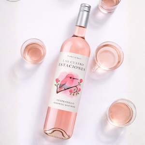Las Cuatro Estaciones - Vino Rosado Semidulce 100% Tempranillo 11% ABV Vino Rosado Español 750ml - Product Image 3