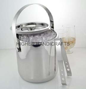 Tinas de bebidas de Metal aisladas Asa de transporte Whisky Cerveza para soporte de champán Tazón para fiestas Precio de fábrica Bar Ware Accesorios - Product Image 5