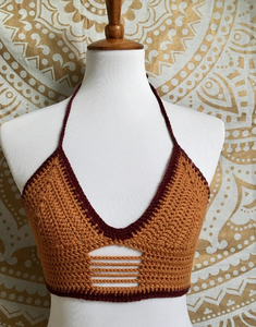 Bikini en coton crocheté à la main de qualité supérieure et magnifique |   Rave |   Festival |   Bralette au crochet |   Hippie Top - Product Image 2