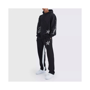 Ensemble 2 pièces pour hommes de haute qualité fabriqués en usine Pantalons de survêtement à capuche Jogger & Pantalon cargo Survêtements imprimés unisexes - Product Image 1