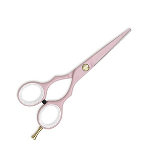 Tijeras de Peluquería Profesionales de Alta Gama con Anillo de Goma, Color Rosa, Hojas Duraderas y Afiladas - Product Image 1