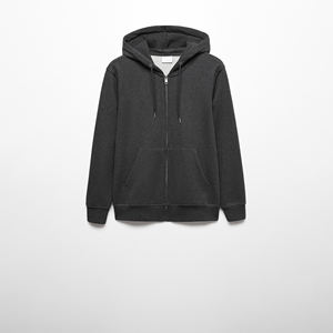 2025 sweat à capuche zippé personnalisé hommes fermeture éclair blancs 380 Gsm sweat à capuche coton mélangé hommes sweat à capuche zippé logo de broderie personnalisé - Product Image 6