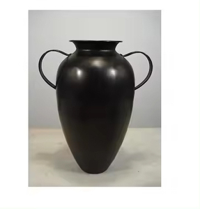 Pot de fleur fait main forme personnalisée indien élégant porte-fleur Super Fine qualité métal fleur Vase nouvellement Antique décoratif - Product Image 6