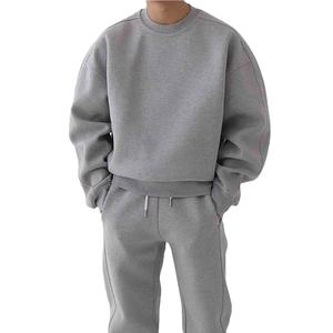 Sweat-shirt professionnel personnalisé pour hommes, sweat-shirt basique à manches longues, t-shirt de style américain, sweat-shirt ample uni, sweat-shirt à capuche - Product Image 6