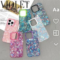 Coque de téléphone motif coque colorée de luxe pour iPhone 11 12 13 14 15 Pro Max 15plus antichoc mode belle coque de protection