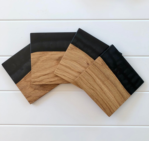 Walnut Wood <b>coaster</b> Customize Square Round Epoxy Wood Black Resin <b>Coaster</b> and Stylish <b>Drink</b> <b>Coasters</b> <b>for</b> Home - Product Image 5