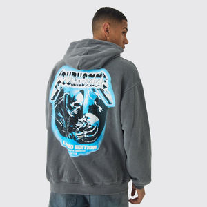 Pull à capuche en coton pour hommes de haute qualité personnalisé 3XL bouffée impression broderie Logo DTG sérigraphie sweats à capuche hiver hiver - Product Image 5