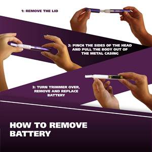 Recortadora de Vello Facial Portátil Micro Finish AAA, de Acero Inoxidable de Alta Calidad, 2500 mAh - Product Image 1