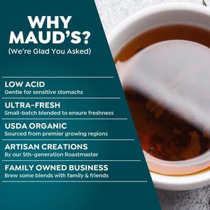 Maud's 9 Blend Organic <b>Tea</b> Pods Variety Pack, 48 ct, 9 Assorted Flavors, Single Serve Pods –100% Gourmet Blended <b>Tea</b> Leaves - Product Image 5