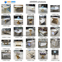Luckygoods JJ250163 Table Moderne de Luxe Blanche pour Mariage, Hôtels, Événements, Tables en Bois pour l'Extérieur, Tables à Manger