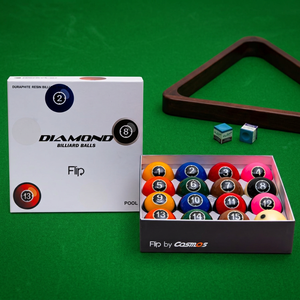 Bolas de Billar Diamond - Set de TV con Pantalla de 57.15mm para Pool Flip |   Edición de Partido de TV |   Hecho en Corea |   Resina Fenólica - Product Image 1
