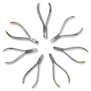Alicates de ortodoncia dentales, cortador de alambre de ligadura, pinzas para alambre de arco, herramientas manuales de corte dental de acero inoxidable fabricadas por ZUOL. - Product Image 1