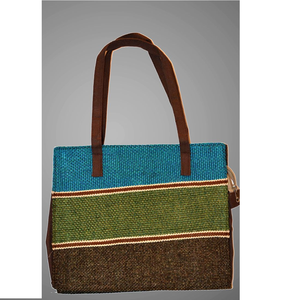 กระเป๋าใส่ปอกระเจาพิมพ์สีดําสุภาพสตรีกระเป๋าถือปอกระเจาชาติพันธุ์สําหรับช้อปปิ้งเสื้อผ้าถุงธรรมชาติถุงโบฮีเมียนขายส่งราคาโรงงาน - Product Image 3