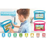 7 "mavi çocuklar yeni Tablet eğitim kalem teşhir rafı LCD anti-şok dokunmatik Android PC için çocuk WiFi ucuz silikon kılıf tutucu