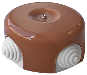 Scatole di distribuzione in porcellana marrone (F-Bright 2902030-M) - Product Image 1