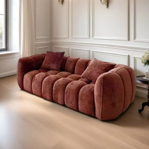 Sofá Esquinero 2026, Diseño Cuadrado de Dos Plazas, Tapizado en Tela Ecológica, Duradero, Contemporáneo, Ideal para Apartamentos y Hoteles - Product Image 6