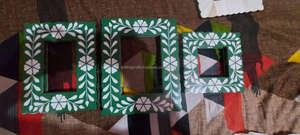 Cadres en bois MDF modernes avec incrustations d'os, sérigraphie, design artisanal de haute qualité, fabrication indienne, taille et couleur personnalisées, vente en gros de cadres pour l'artisanat - Product Image 2