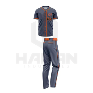 Nueva llegada Ropa deportiva Uniformes de béisbol duraderos a la venta-Jersey de secado rápido con conjunto de pantalones a juego - Product Image 1